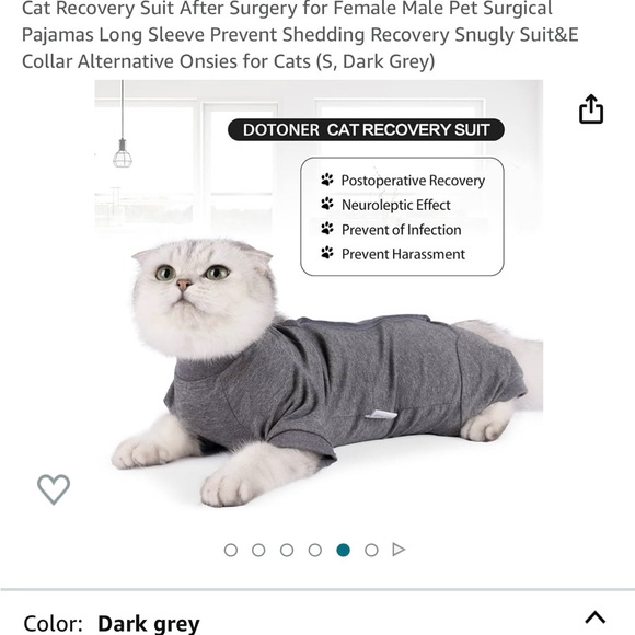🐱 Cat Recovery Suit After Surgery for Female Male Pet Surgical - Picture 10 of 12
